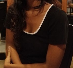 Stylish Deep U-Neck Top