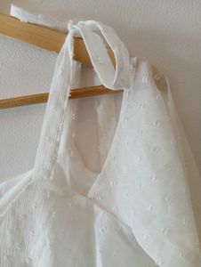 H&amp;M White Pinterest Boho Top