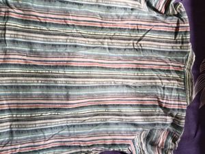 Striped Ruffle Tiered Tunic
