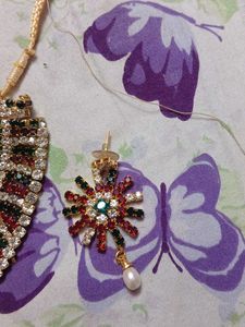 Rhinestone Necklace &amp; Earring Set