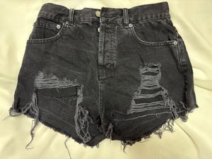 Distressed Denim Shorts