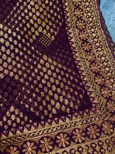 embroidered georgette saree