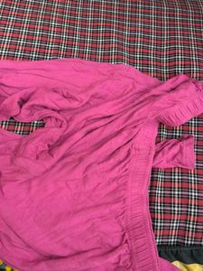 Combo Of miss T Orange Cotton Leggings Xl And Pink