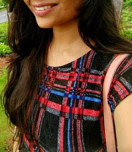 Classic Red & Blue Checked Top