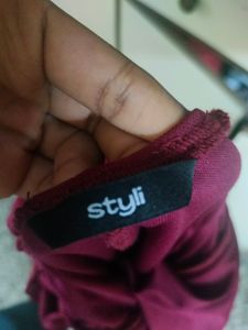 Red Bodycon Ruched Dress