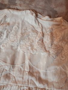 Festive Wear White Top For Women