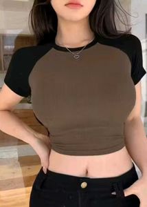 Brown &amp; Black Crop Top