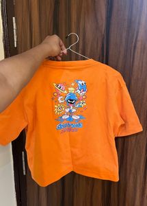 Orange Graphic short tee