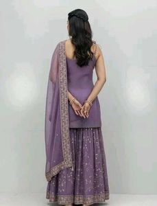 Elegant Lavender Kurta Set