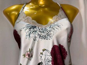 Floral Lace Satin Cami Top