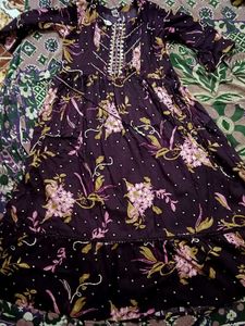 Floral Print Kurta