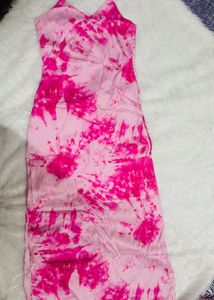 Satin Pink Dress