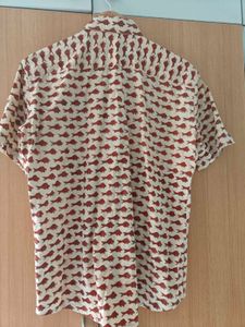 Handprinted Fish Print Shirt