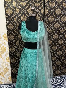 Mint Green Lehenga Set
