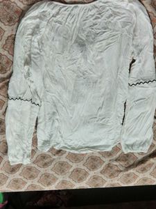 White Long Sleeve Top