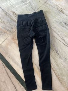 High Waisted Black Jeans
