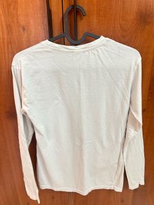 3 Time Worn White Full Sleeve Casual Top
