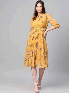 Mustard Colour Dress