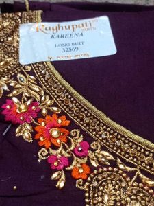 Purple Wedding Wear Suit Material
