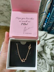 Giva Rose Gold Star Crossed Lovers Necklace