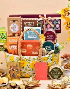 Diwali Gift Jute Gourmet Hamper/ Fruit Basket