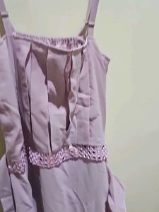 Lilac Chiffon Maxi Dress