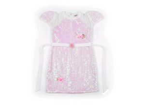 Sparkly Sequins Pink Party Midi Dress