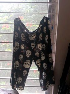 Skull Print Pants