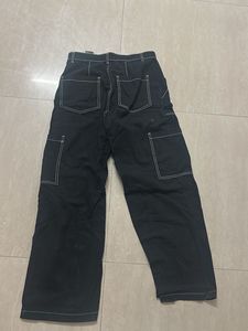 Black Wide Leg Cargo Pants