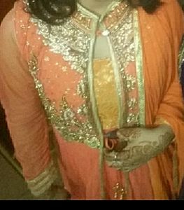 Net Anarkali suit
