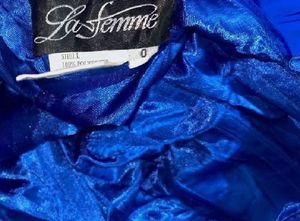 La Femme Royal Blue Cocktail Dress