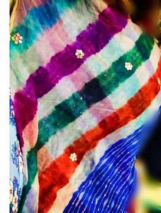 Elegant Striped Saree