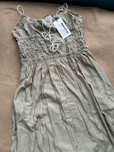 Newme Sage Ruffle Dress