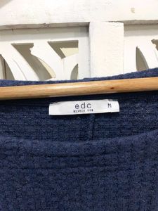 Imported Navy Blue Knit Sweater B
