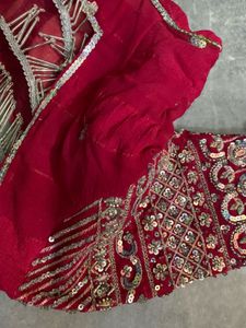 Saree With Heavy Blouse