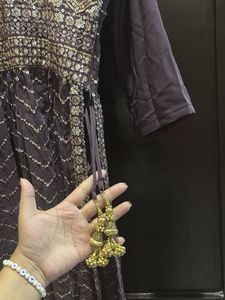 Elegant Purple Naira Cut Suit