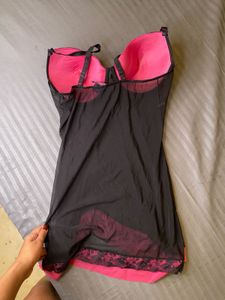 Pink &amp; Black Babydoll