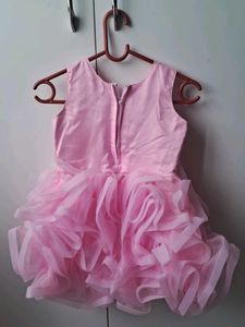 Pink Ruffled Party Dress