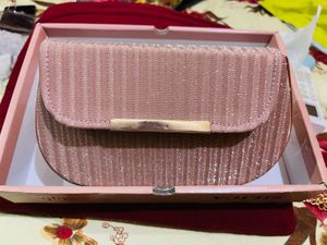 Sparkly Pink Clutch party wear new wdt tag