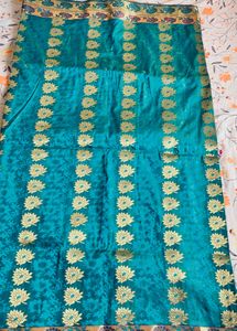 Peacock Green Silk Sari – Perfect for Festive &amp; We