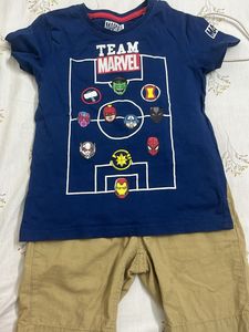 Combo Of Shorts With 3 Tshirts
