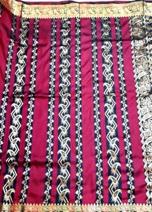 Maroon Puresilk Kanjivaram Saree