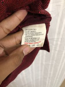 Fubindia Red Cotton Waistcoat