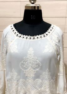Imported Korean Lace Detail Blouse
