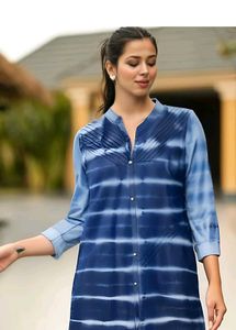 Smart Denim Blue Kurta