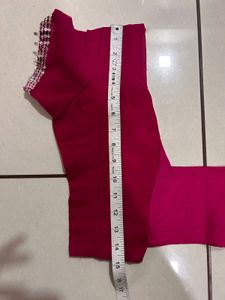 Sequence Work Rani Pink Saree