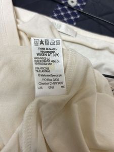 M&amp;S Embellished Cream T-Shirt