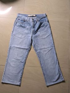 Blue jeans striaght fit