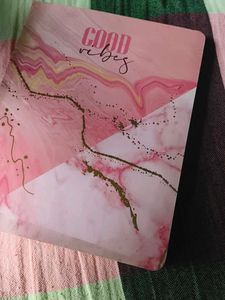 Good Vibes Pink Marble Notebook