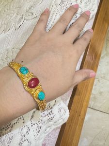 TIBETAN Gemstone Bangle Bracelet
